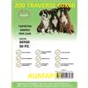 AUMAPET 200 TAPPETINI IGIENICI 60x60 PER CANI TRAVERSE ASSORBENTI PANNOLINI CANE AUMAPET