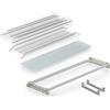 Does not apply Kit Scolapiatti 86 cm acciaio inox da Incasso per Mobile Pensile cm. 90 completo
