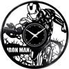 - Fatto a mano - Orologio disco vinil clock orologio da parete Iron man