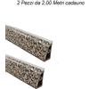 AERREGI Alzatina cucina per top piani cottura 4 metri Marmo Granito accessori inclusi