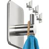Menz Ganci Adesivi 4 peezi Appendi Accappatoio Bagno Acciaio inox Porta Asciugamani