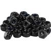 Ruglamzhip 45 Pezzi M8 Dadi Esagonali Inox Autobloccanti | Nero, Din 985, Inserto in Nylon,