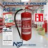 ESTINTORE POLVERE 6 KG + CARTELLO + CASSETTA 1° medica