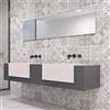 Adesivi Piastrelle PVC Cucina Bagno Mattonelle Cementine Impermeabili 20x20