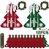 Portaposate Natalizie, Addobbi Tavola Natalizia a Forma Di Albero Di Natale Incl