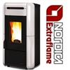 Nordica STUFA TERMOSTUFA A PELLET GIORDANA IDRO NORDICA 18 KW COLORE BIANCO IN MAIOLICA