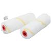 2 Mini Rulli Pittura 10cm Pelo Medio Ricambio Tessuto Parete Muro Edilizia Brico