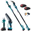 AMC KIT POTATURA MINI MOTOSEGA 8" + FORBICE CESOIA A BATTERIA CON ASTA TELESCOPICA