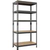 Does not apply Scaffale Metallo Garage Magazzino 5 Ripiani Regolabili 750kg 150x70x30 Antracite