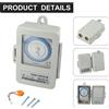 not specified Interruttore timer meccanico impermeabile per AC100~250V 24 ore programmabile 20