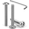 Tunejoy 30 Pezzi Viti a Testa Bombata Torx con Flangia M4 x 30 mm Vite a Testa E