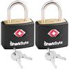 Sharkbyte Lucchetti per bagagli SharkByte approvati TSA con chiavi [confezione da 2], lucc