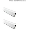 AERREGI Alzatina cucina per top cucina piani cottura 4 metri Bianco accessori inclusi