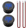 VooGenzek 2 Pezzi Voltmetro per Auto DC Digitale 5V-100V, LED Display Circolare