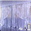 Tenda Luminosa LED Cascata Luci Natale Interno Esterno Bianco Caldo/Freddo NEW
