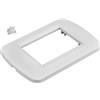 Bticino Placca Bianca 3 Moduli Compatibile Bticino Livinglight per Scatola 503 Serie MBL