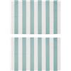 Does not apply Set 2 Tovagliette a Righe 20% Cotone, 80% Poliestere, 33 X 45 Cm