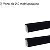 AERREGI Alzatina cucina per top cucina piani cottura 4 metri Nero accessori inclusi
