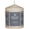 Prices Candles Price's Candela Moccolo Bianca 10x8cm 50h Non Profumata Altare Casa ITA