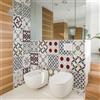 Adesivi Piastrelle PVC Cucina Bagno Mattonelle Cementine Impermeabili 20x20