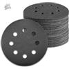 100 Dischi Abrasivi 125mm 8 Fori Grana 800 Secco Umido Carburo Silicio Levigatri