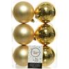 Kaemingk B.V. Palline Natale Ø8 cm Light Gold Lucide/Opache 6 pz Decoris