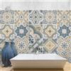 Adesivi Piastrelle PVC Cucina Bagno Mattonelle Cementine Parete Impermeabili 15x