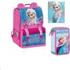 disney zaino frozen + astuccio + diario kit disney Elsa bambina scuole elementari medie