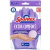 SPONTEX Extra Comfort, guanti per la casa con morbida fodera in tessuto, ideali