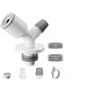 T-shirt scarico per lavatrice a lavabo ABS silicone struttura a Y 16 x 15 x 5 cm