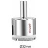 Fresa 32 mm diamantata taglia vetro ceramica marmo frese a tazza da taglio 32mm