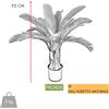 Piushopping PIANTA ARTIFICIALE CYCAS cm 85 92 DA INTERNO FINTA CON VASO CASA UFFICIO VERDE