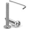 Tunejoy 20 Pezzi Viti a Testa Bombata Torx con Flangia M4 x 30 mm Vite a Testa E