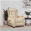 vidaXL Poltrona Elettrica Massaggiante in Tessuto Sedia Relax Colori Diversi vidaXL