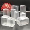 25 Pezzi Scatole PVC Trasparenza Opaca, Cubo 6X6X6-10X10X20cm Confezione Regalo