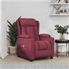 vidaXL Poltrona Elettrica Massaggiante in Tessuto Sedia Relax Colori Diversi vidaXL