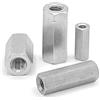 Noldar Dadi esagonale di giunzione in acciaio inox. Dadi di accoppiamento. Manicotti M6