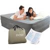 Intex 64418 Materasso Comfort Plush Fiber Tech Gonfiabile 152x203x56 cm