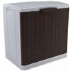 Scarpiera Salvaspazio Slim Elegance Plastica Rettangolare Ingresso Moka Marrone