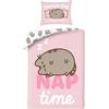 HALANTEX PUSHEEN Copripiumino LETTO Set 140x200cm ORIGINALE THE CAT Nap Time PUS-2283BL
