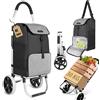 Does not apply Carrello Spesa Con Ruote - Trolley Pieghevole Da 45 Litri Con Vano Frigorifero E