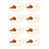 Set Di 16 Etichette Adesive Sticker Per Conserve Marmellata Barattoli Papavero
