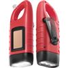 Torcia Solare LED Dinamo 2 Pezzi Lampada Ricaricabile Manovella Campeggio Trekki
