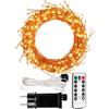 Does not apply 6M 200 LED Luci a Grappolo Bianco Caldo, Con Filo Di Rame E Telecomando, Luci pe