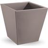 Veca Vaso quadrato in resina "Single" 45 cm.