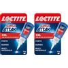 2 Colla Loctite Super Attak XXL 20g Cianoacrilato Liquida Plastica Legno