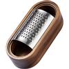 No 2X(1PC - Grattugia per Formaggio In Acciaio Inossidabile, Contenitore In Le9355