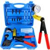 Does not apply Tester per Pompa a Vuoto per Lo Spurgo Dei Freni, 17Pcs Kit Auto Freno Di Spurgo