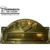 Alubox PLACCHE BUCALETTERE OTTONE Lucido Postale Buca Posta Alubox