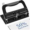 Perforatrice 2-3 Fori 40 Fogli Metallo Professionale Guida Regolabile Salva Sfor
